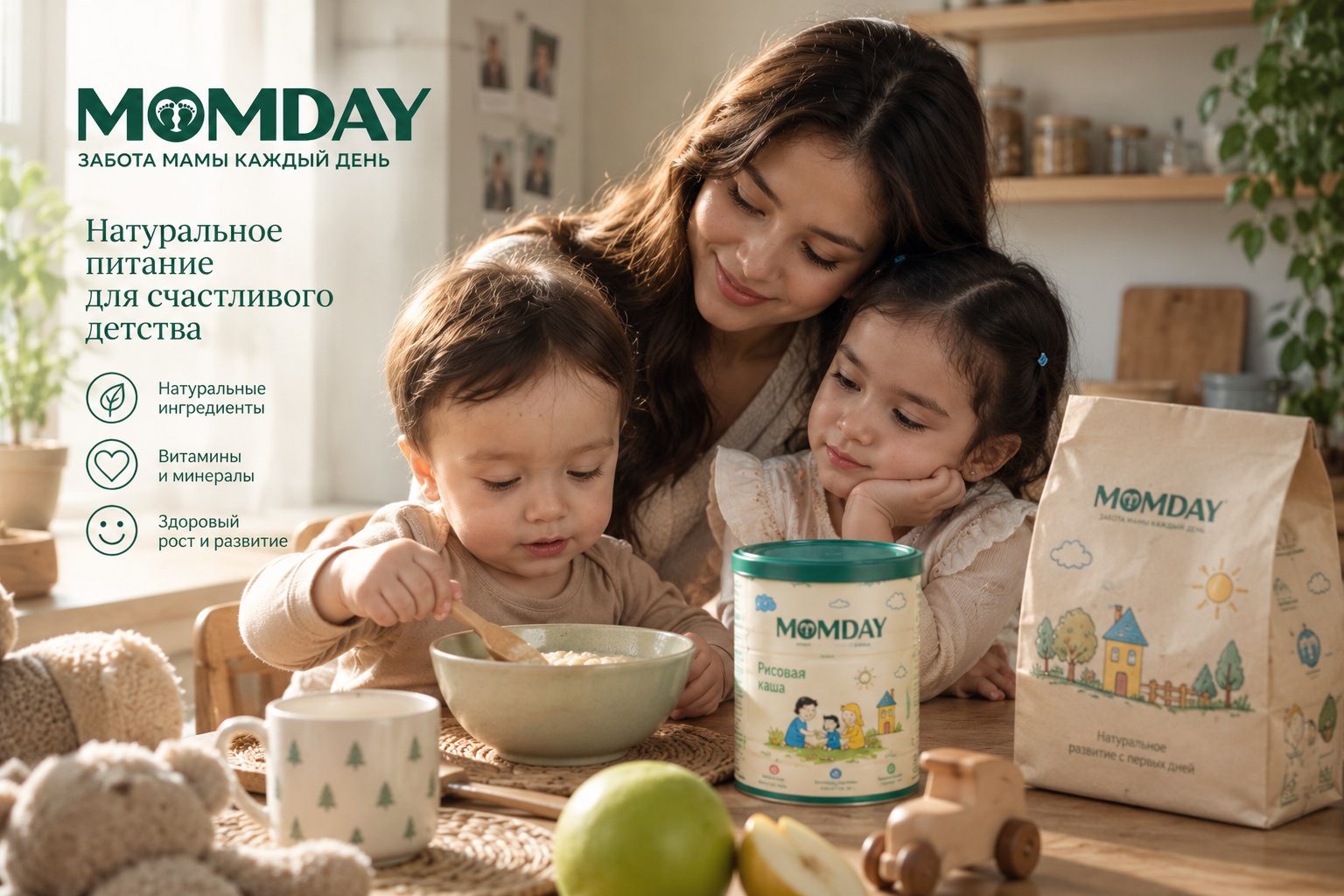 MOMDAY — детское питание и продукция бренда